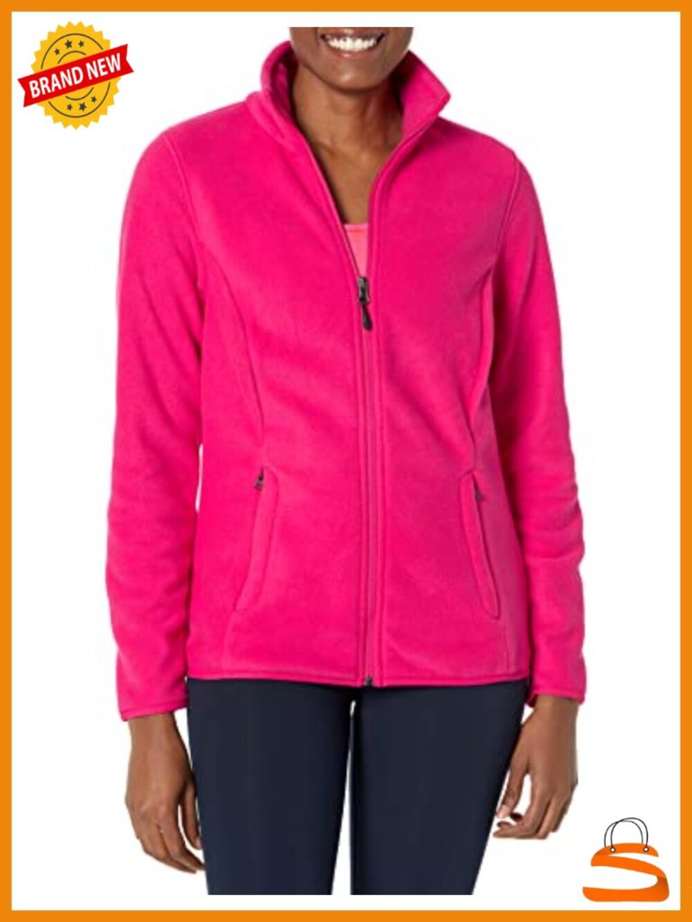 Classic-Fit Full-Zip Polar Fleece Jacket with Cuffs - Women's Outerwear
